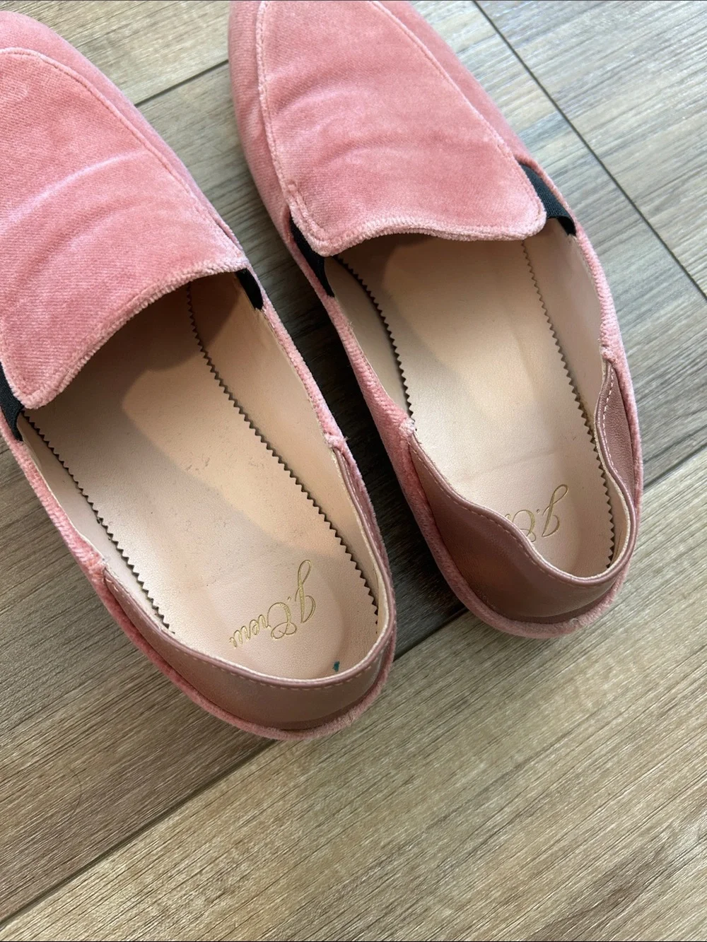 J. Crew womens pink Suede Slip-On Loafers in Dusty Rose 8.5